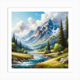 Landscape Painting 38 Art Print