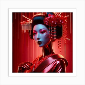 Japan Geisha Visual 89 Art Print