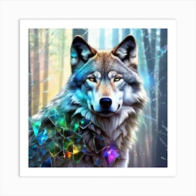 Wolf In The Forest 65 Art Print