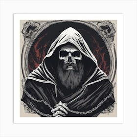 "Embrace the Darkness: The Grim Reaper Unveiled" Art Print