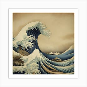 Great Wave Off Kanagawa 13 Art Print