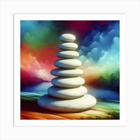 Stack Of Stones Art Print