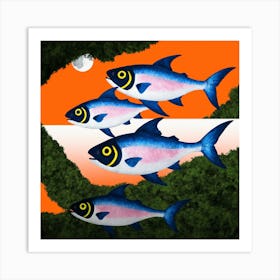 Four Fishes Art Print