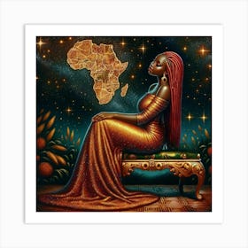 African Woman 7 Art Print