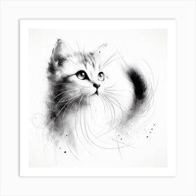 Cat Portrait Art Print