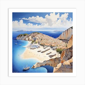 Aegean Seascape Art Print