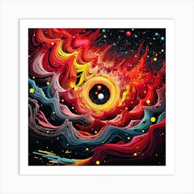 Abstract Space Painting Art Print