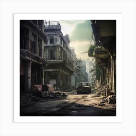 Ruins Of A City Art Print