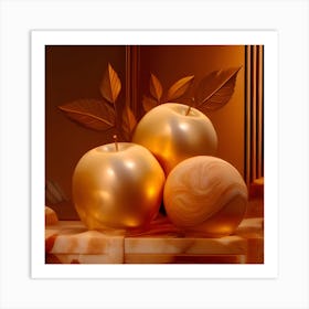 Golden Apples Art Print