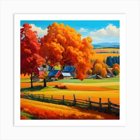 Autumn Farm 5 Art Print