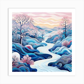 Snowy River Art Print