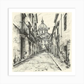 Street In Italy Art Print