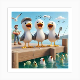 Seagulls Art Print