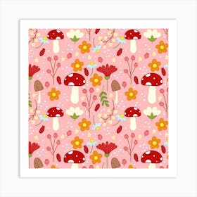 Floral Surface Pattern Design Art Print