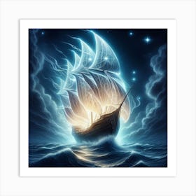 Luminous sails 1 Art Print