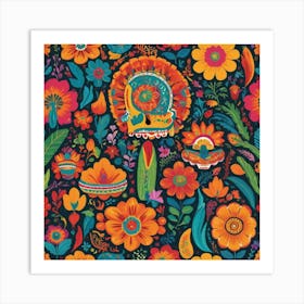 Default Mexican Colors Art Print 3 Art Print