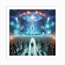 Futuristic Concert Art Print