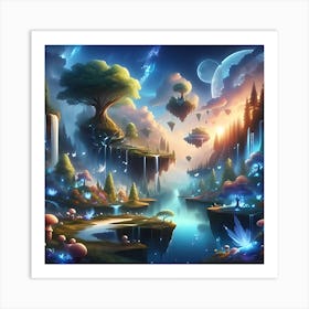 Fantasy Landscape Art Print