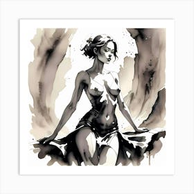 Elegance in Ink Art Print