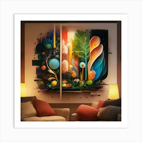 A Warm Scene Featuring Art Print