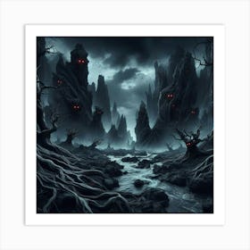 Dark Forest Art Print