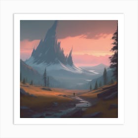 Landscape Painting 142 Art Print