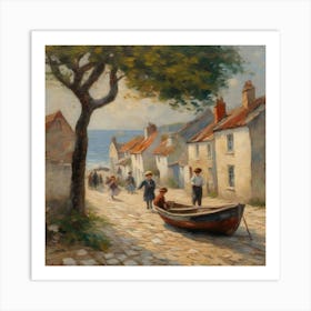 seaside village 6 Art Print