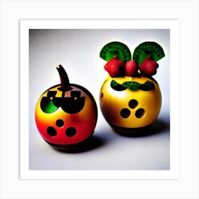 Two Fruity Apples Art Print