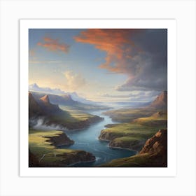 Landscape Painting Art Print