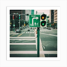 Traffic Light - Traffic Light Stock Videos & Royalty-Free Footage Art Print