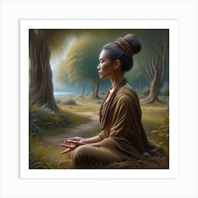 Buddha In Meditation 2 Art Print