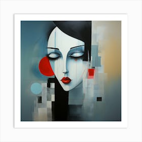 Abstract Of A Woman 8 Art Print