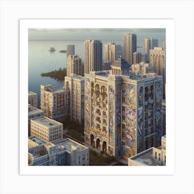 City By The Sea Art Print