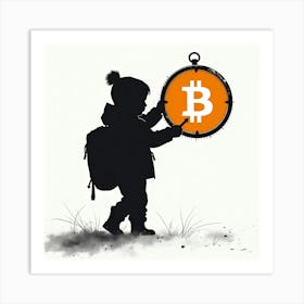 Bitcoin Kid 1 Art Print