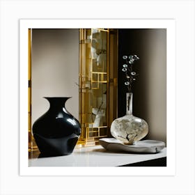 Vases And Mirrors 1 Art Print