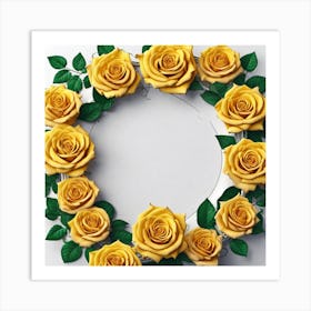 Yellow Roses 21 Art Print