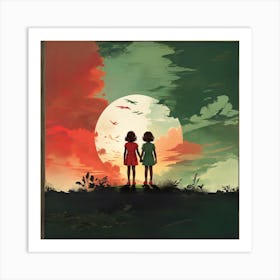 Two Friends In Love Art Print