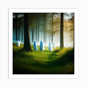 Ghosts In The Forest Art Print