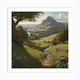 Valley In The Mountains 1 Art Print