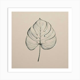 Monstera Leaf Art Print