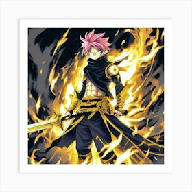 Fairy Tail NATSU DRAGNEEL Art Print