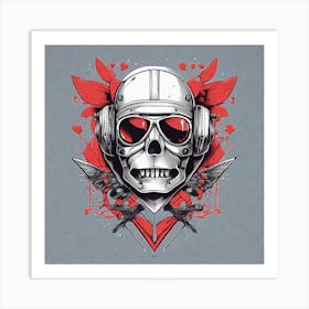 Skull Skull Skull Skull Skull Skull Skull Skull Skull Skull 1 Art Print