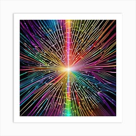 Rainbow Burst 9 Art Print