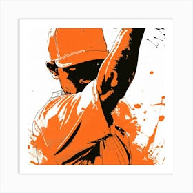 Baseball Player Art Print