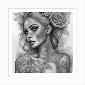 She's Day Of The Dead Art Print