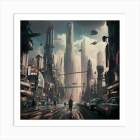 Futuristic City Art Print