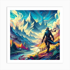 Wind And The Waves Art Print