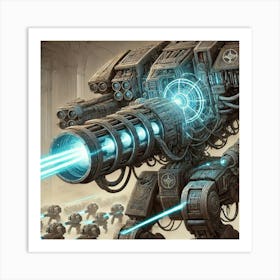 Mech Walkers Energy Cannons Iron Commonwealth Art Print