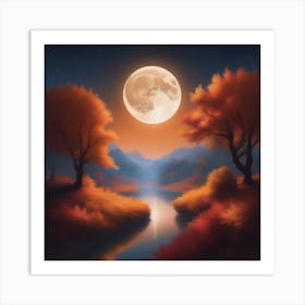 Harvest Moon Dreamscape 4 Art Print