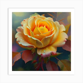 Yellow Rose 1 Art Print